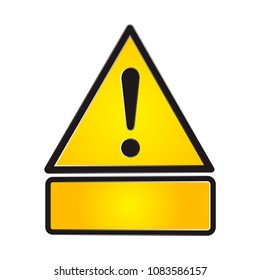Caution sign isolated on white.