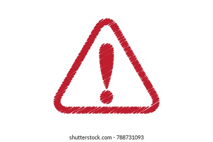 Caution sign isolated on white.