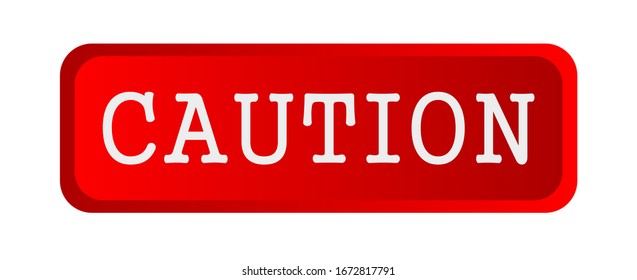  signo de precaución en el fondo blanco