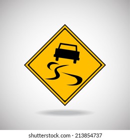 Caution Sign Road