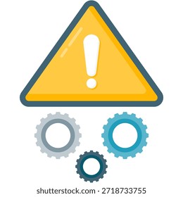 Signo de precaución para trabajos de mantenimiento programados