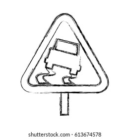 caution sign slippery ground