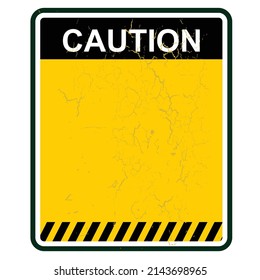 caution, sign and sticker label vector
