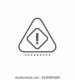 Caution sign vector collection. Illustration design for business. Stock vector.