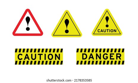 caution sign vector is an editable artwork useful for warning signs, symbols or where we want attention. Risk is everywhere, these safety signs help to show danger and says to be alert and attentive.