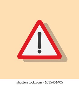 Caution sign, vector illustration design. Signals collection.