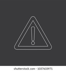 Caution sign, vector illustration design. Police collection.