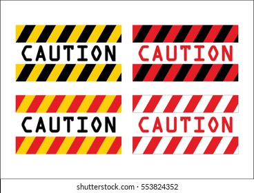Caution sign  vector illustration for safety first
