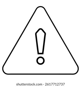 caution sign vector on a white background 