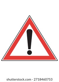 Una señal de precaución advierte a los usuarios de la carretera de posibles peligros o cambios en las condiciones de la carretera. Alerta a los conductores y peatones para que procedan con cuidado, reduzcan la velocidad y se mantengan alerta para garantizar la seguridad.