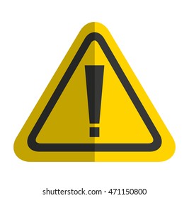 caution signal isolated icon vector illustration design