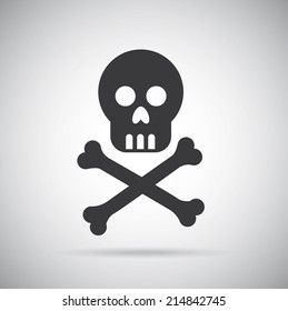 caution signal over gray background vector illustration