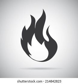caution signal over gray background vector illustration