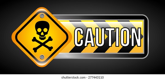 caution signals design, vector illustration eps10 graphic 