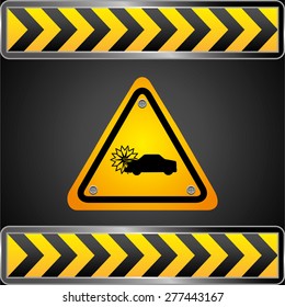 caution signals design, vector illustration eps10 graphic 