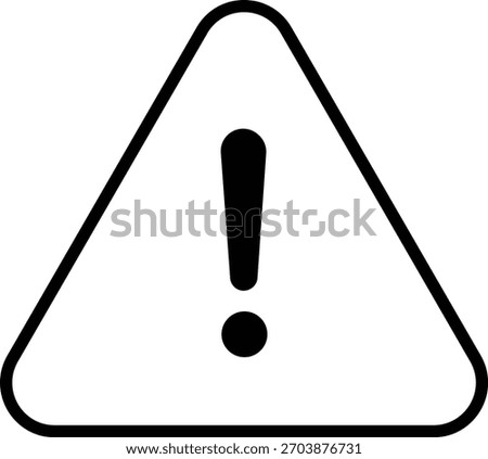 Caution sign.white danger warning vector