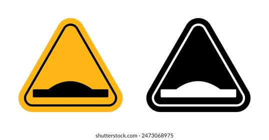 Caution Speed Ramps Sign Enhance Road Safety with Speed Bump Alerts