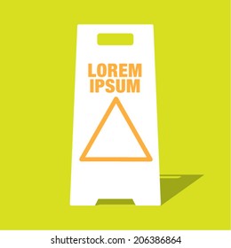 Caution stand symbol