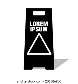 Caution stand symbol