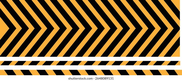 Ilustração do vetor da faixa de cuidado — Fita de cuidado amarela e preta e amarela. Um design de aviso de alto contraste para sinais de trânsito, zonas de construção e alertas de segurança. Ideal para zonas de perigo, cuidado	