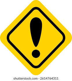 Caution Symbol With Bold Black Icon