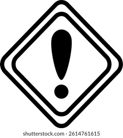 Caution Symbol Design With Grey Tones