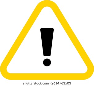 Caution Symbol with Yellow Background