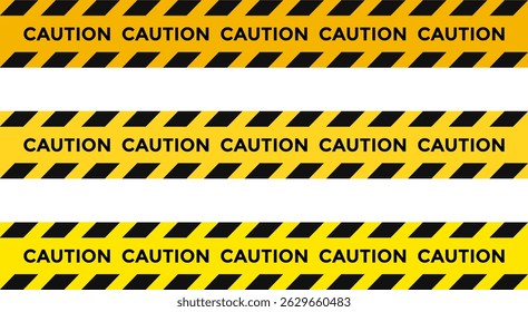 caution tape border. warning tape. diagonal stripes. Warn stop seamless line. Long danger ribbon. Seamless barrier

