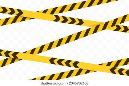 Caution tape illustration isolated. Vector yellow danger lines svg