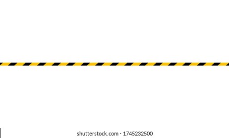 caution tape line, tape yellow black stripe pattern on white for background, warning space with ribbon tape sign for comfort safety zone, safety banner for copy space, ribbon yellow black stripe