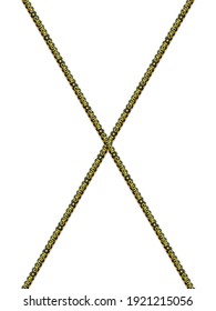 Caution tape on a white background. Vector illustration.