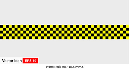 Cinta de advertencia de cintas de advertencia amarillas. Resumen de líneas de advertencia para la policía, accidente, en construcción. Colección de cinta de peligro vector.