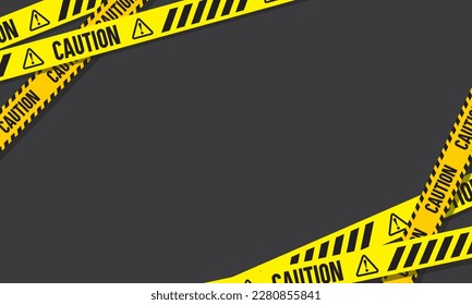 CAUTION tape vector illustration no entry wallpaper