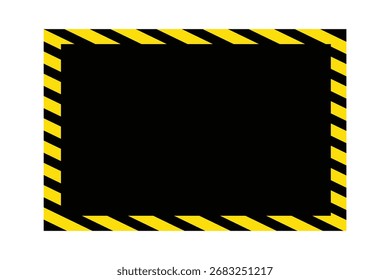 Diseño de Advertencia de Cinta de Precaución con Rayas Negras Amarillas para Seguridad, Construcción y Zonas de Peligro