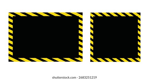 Diseño de Advertencia de Cinta de Precaución con Rayas Negras Amarillas para Seguridad, Construcción y Zonas de Peligro