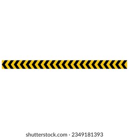 Cinta de precaución. peligro de las líneas de advertencia amarillas.