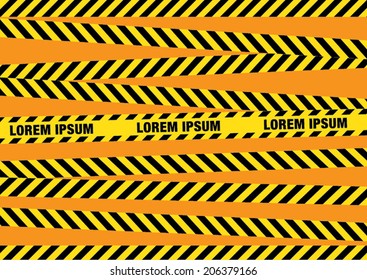 Caution tapes zone