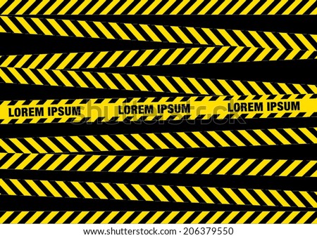 Caution tapes zone