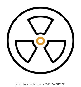 Caution,  toxic, alert, be careful, warning, toxin, chemical, radiation icon