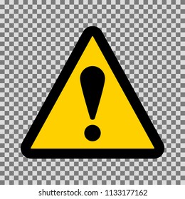 Caution triangle sign vector.