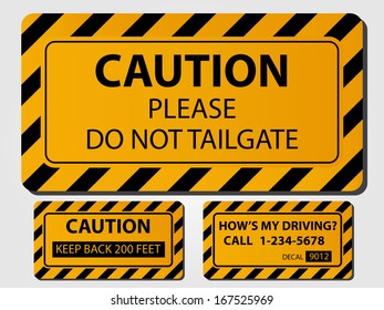 Caution Truck Signs