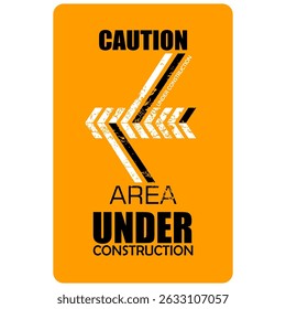 Caution, Under Construction, Thanks for your patience, poster vector