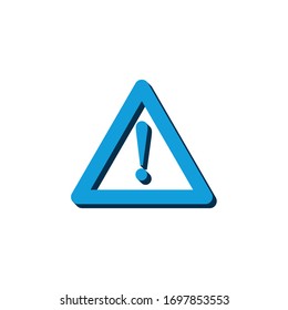 caution vector icon
isometric. 3d  sign isolated on white background.