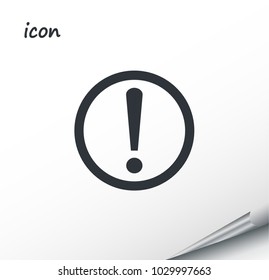 caution vector icon on a wrapped silver sheet