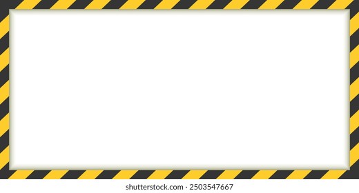 Caution, warning icon in flat style. Stop vector illustration on isolated background. Do not enter sign business concept.