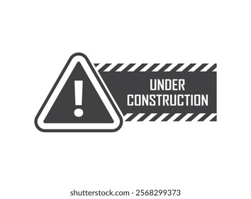 Caution, warning icon in flat style. Stop vector illustration on isolated background. Do not enter sign business concept.