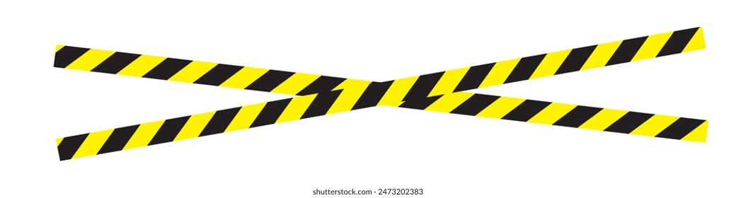 Caution warning line icon vector. caution yellow danger tape warning line. Vector illustration.