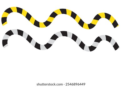 Caution warning line icon vector. caution yellow danger tape warning line. Vector illustration.