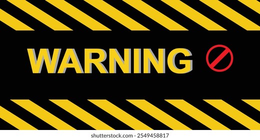 Caution warning line icon vector. caution yellow danger tape warning line. Vector illustration. 333