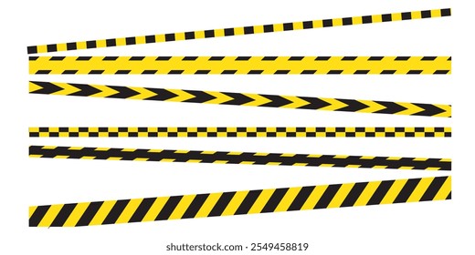 Caution warning line icon vector. caution yellow danger tape warning line. Vector illustration. 333
